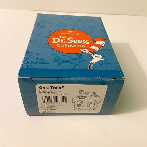 2000 Hallmark Dr Seuss Collection On a Train Figurine Open Box - Picture 13 of 13